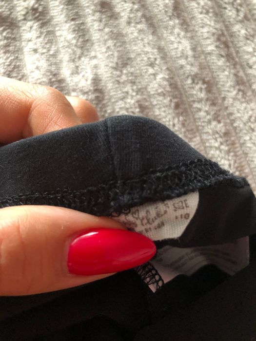 Legginsy 3/4 rybaczki czarne dla dziewczynki, rozmiar 110, C&A