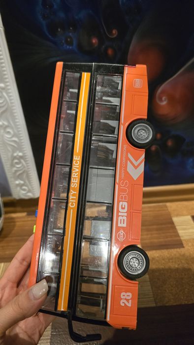 Автобус Автопром двоповерховий, помаранчевий (1:16) WY912A