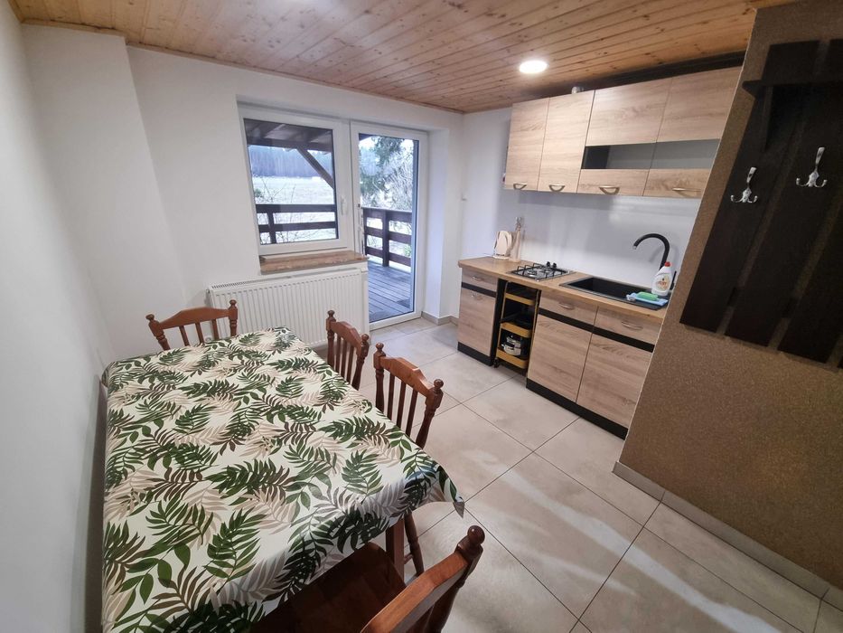 mieszkanie kaszuby, domki na Kaszubach, lasy, kulig