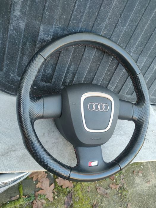 Audi A4 B7 A3 8P kierownica airbag trójramienna poduszka deska