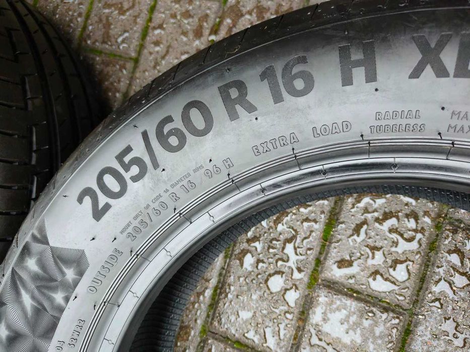 205/60 96H R16 CONTINENTAL PremiumContact6 XL 2024r 7.5mm NOWE Demo Letnie Opony 2szt idealny zamiennik 215/55 r16