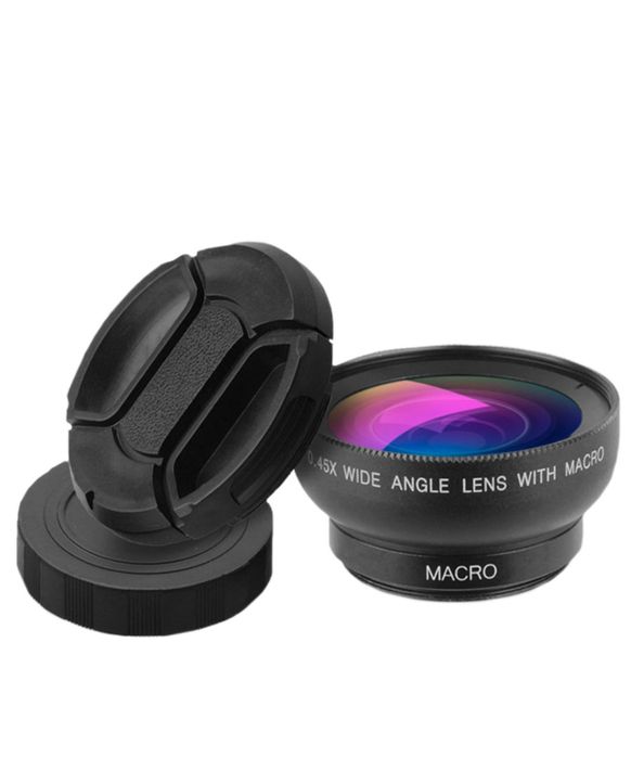 Apexel Лінза для телефону 2 в 1 - 0,45 WM Phone Lens (Ширококутна + Макро)