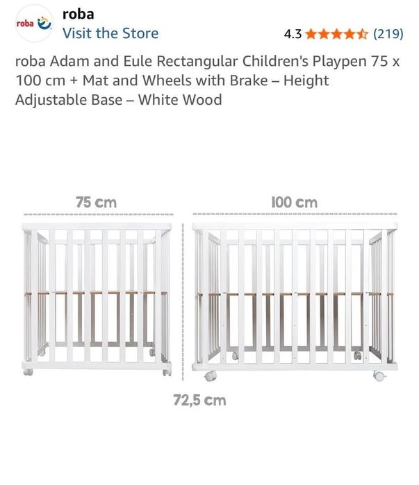 Cama bassinet de bebé com colchão | Baby bassinet bed with mattress
€69
 
 · Lisboa,
Posted
3 weeks ago