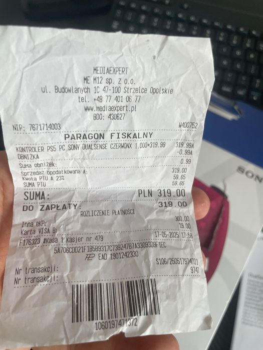 Konsola PlayStation 5 Slim z dwoma padami na gwarancji.