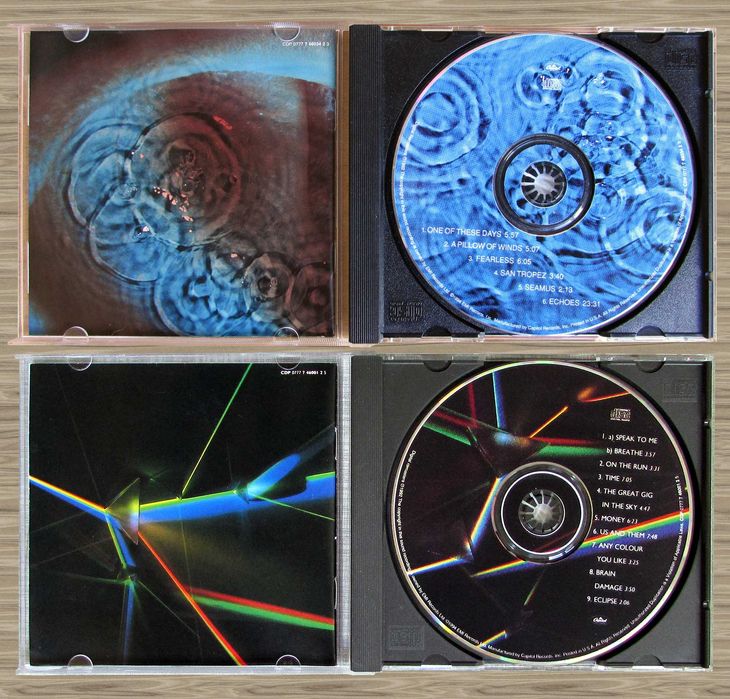 CD Pink Floyd 71 / 73 /75 /77 / 79 / 83/ 87/ 88 / 94 / 95 / David Gilmour 78 / 84 / 2006 / 2015 / 2024