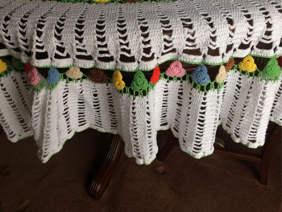 Panos de renda mais talha de mesa