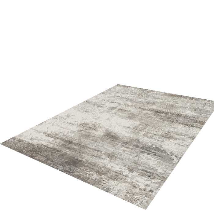 Dywan miękki szary pluszowy biały 170/120cm