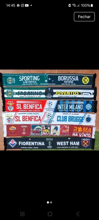 5 cachecois de futebol