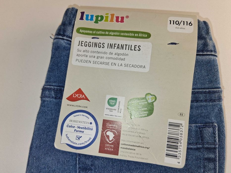 A288 Jeggings Dziecięcy Lupilu Niebieski Elastyczny Wygodny Roz110/116