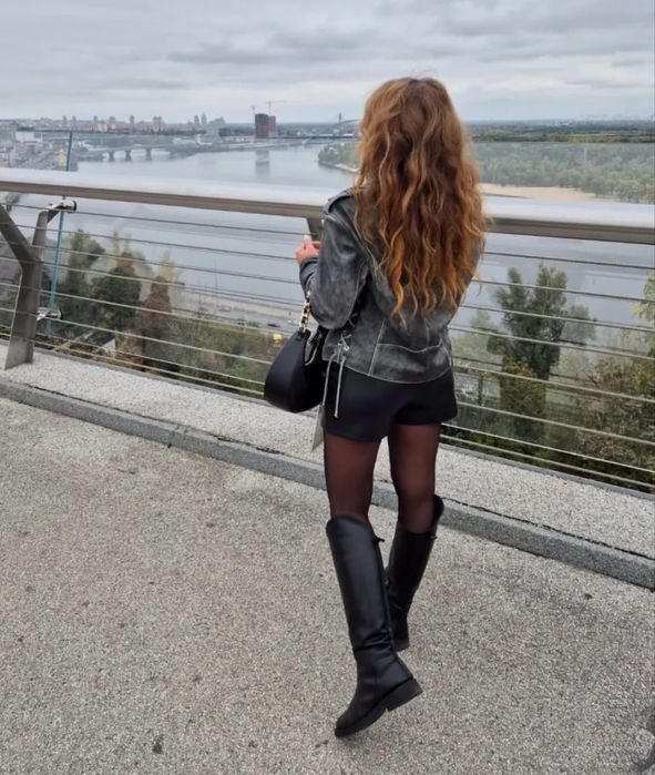 Ботинки асеметричные натуральная кожа 37 р