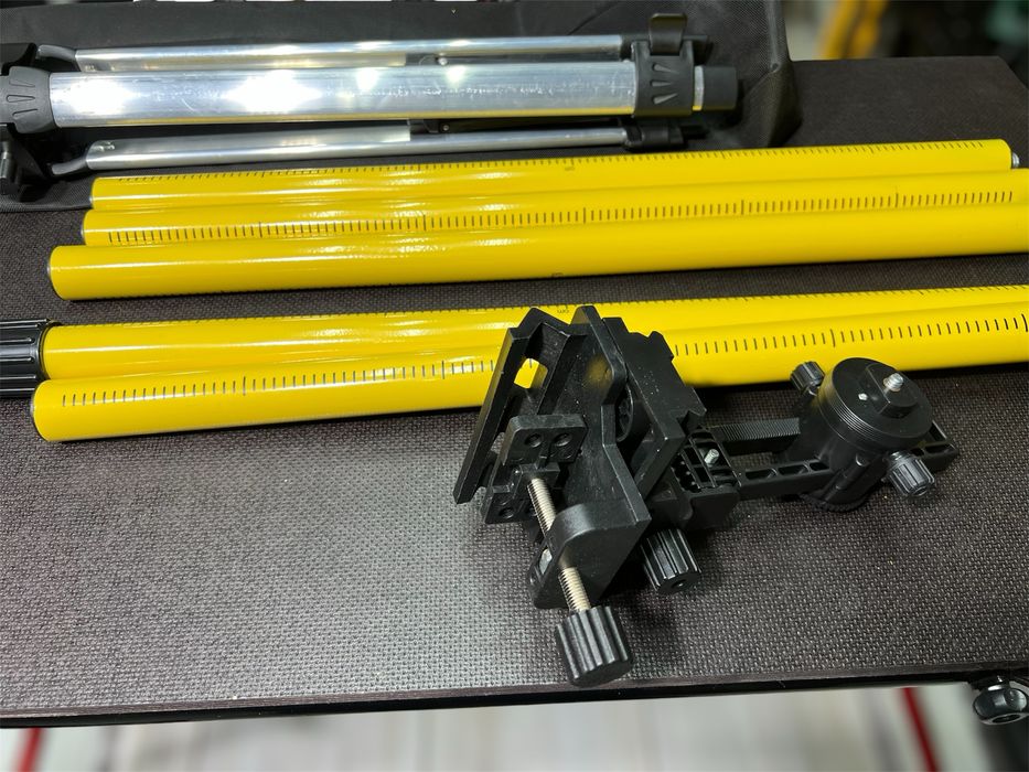 Распорная штанга со штативом Huepar 3.7 м + микролифт 1/4" и 5/8"