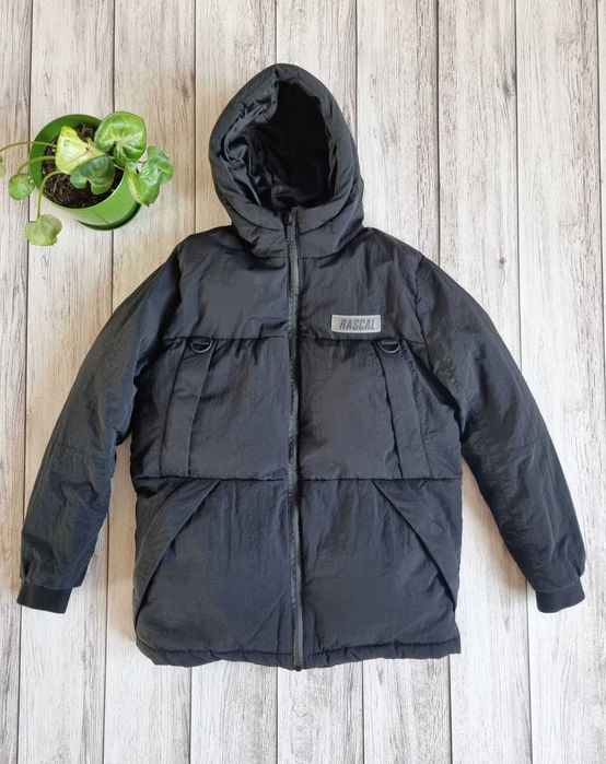 Подростковая куртка дутая теплая raskal черная пуховик на мальчика