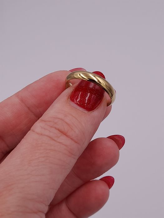 Klasyczna obrączka stal chirurgiczna rozmiar 9