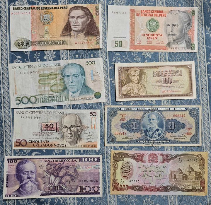 Notas estrangeiras e nacionais