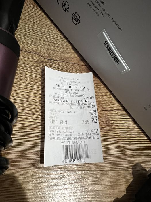 Suszarka obrotowa do włosów.