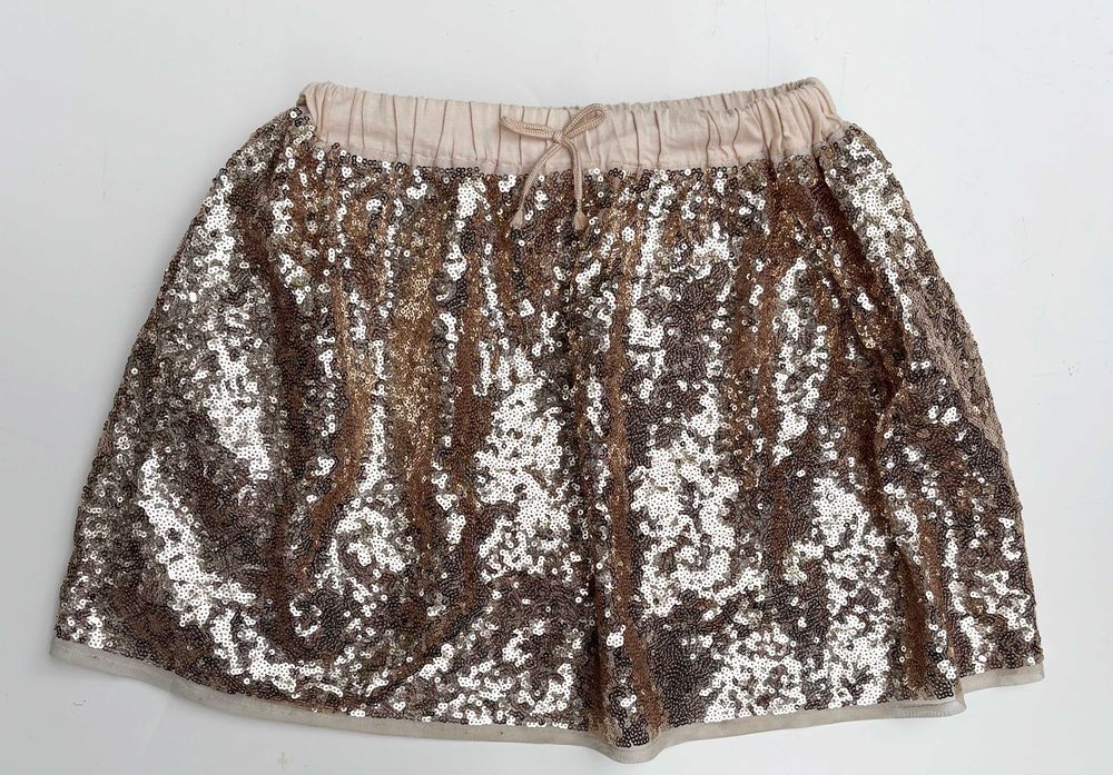 Spódniczka Cekiny H&M Złote 110 116 cm 5 6 lat Złota