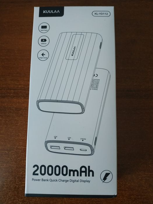 Power bank"KUULAA"  20000mAh. Якість- ТОП.  ORIGINAL!