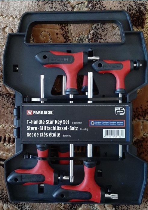 Набір ключів Torx 8шт. Із Німеччини. Торкс, зірочки (зірки) Parkside