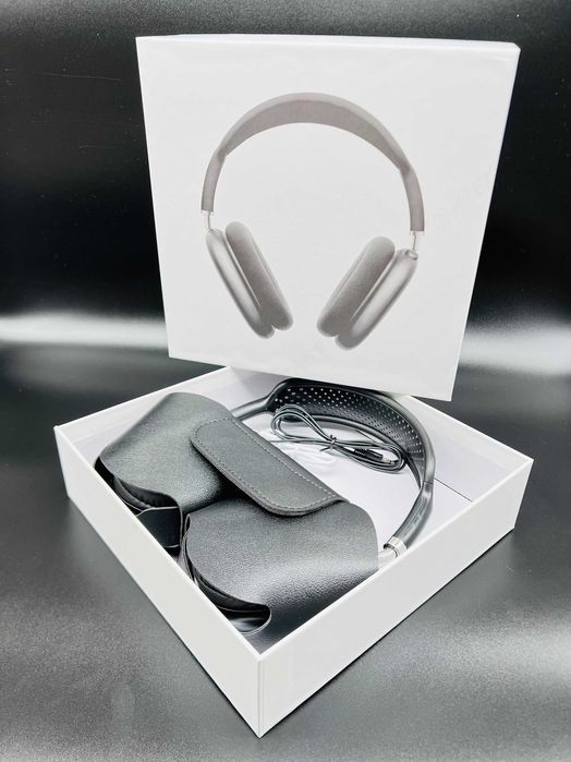 Наушники Беспроводные АірПодс Max Black без шумки 1в1 Lux