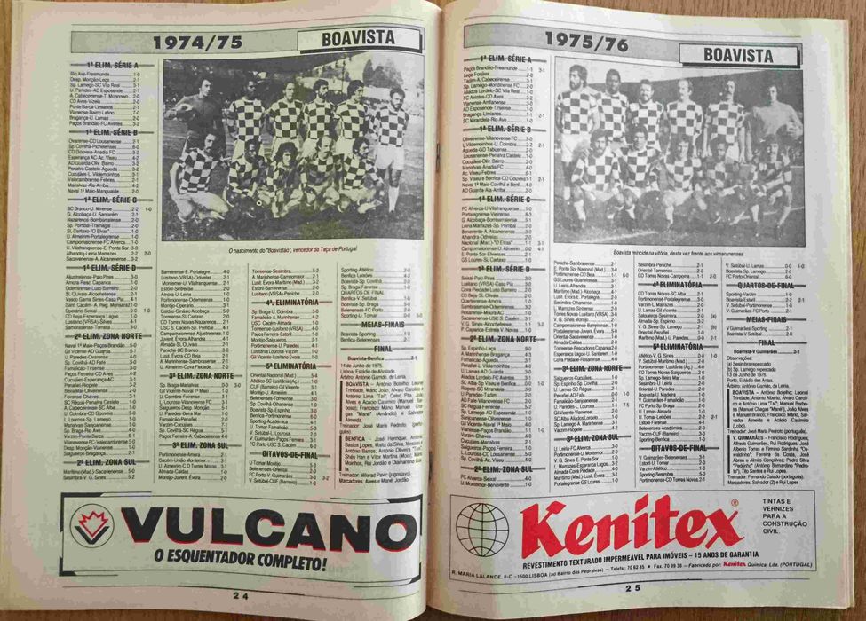 A história das 53 edições da Taça de Portugal até 1992-93 - Revista Record