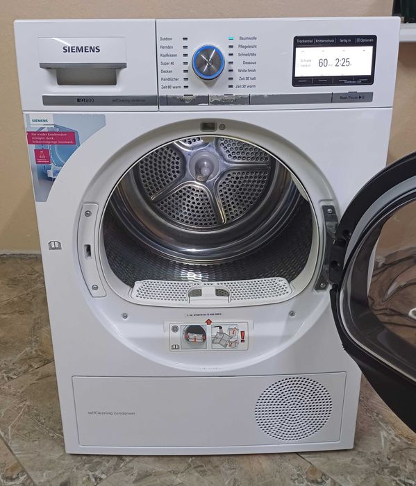 Сушка сушильна машина iQ800 selfCleaning Siemens WT46Y701/04 8кг б/в