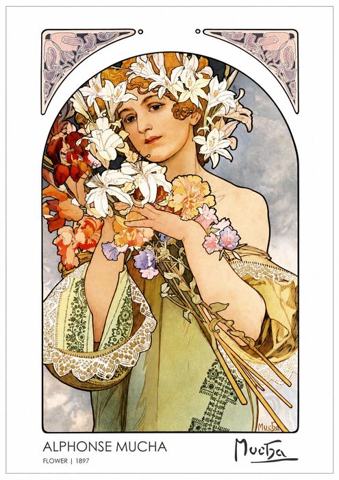 Lote 8  Cartazes Alfons Mucha