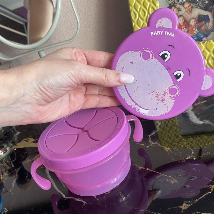 Продаж дитячого посуду. Контейнер Baby team для ласощів. Непрокидайся