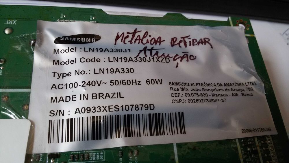 bn41-bn41..00900b bn91..02724a mainboard tv lcd samsung ln19a330j1