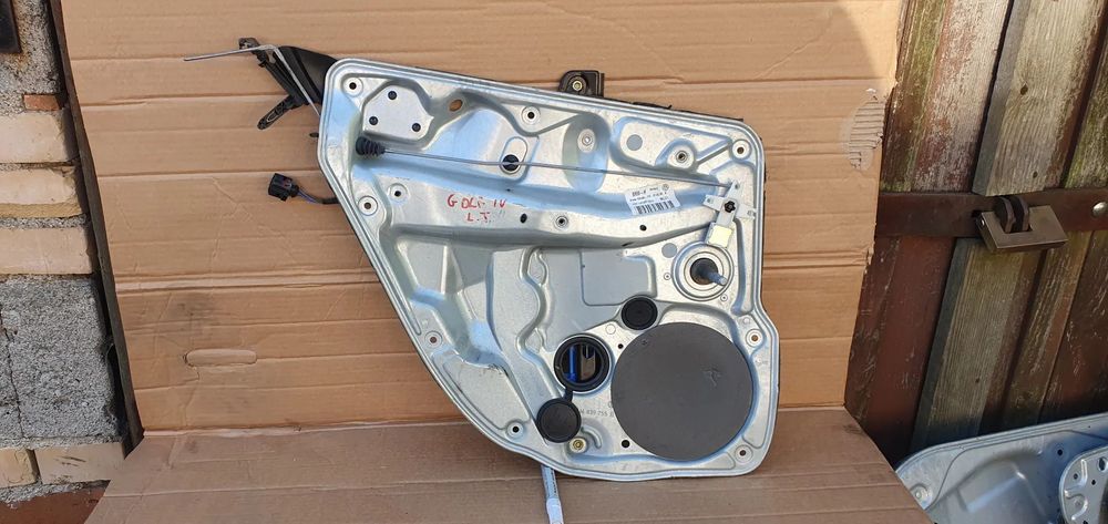 Mechanizm podnośnik szyby lewy tył VW GOLF IV 4 1J4839729D 1J4839755B