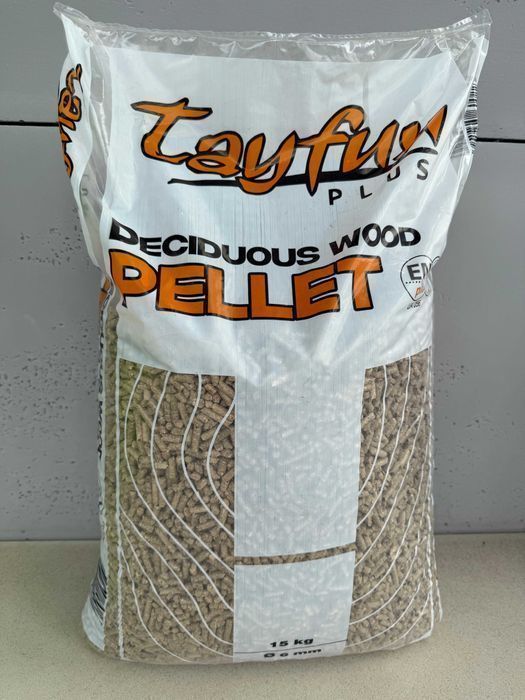 pellet liściasty   tayfun  dębowy 6 mm, 15 kg  En plus A1