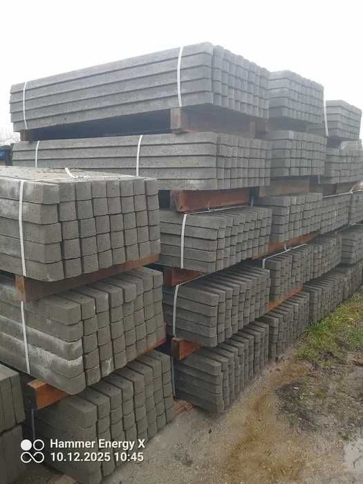 Słupki betonowe 2m2.20m.2.50m.2.75m Słupek betonowy 18zł Producent