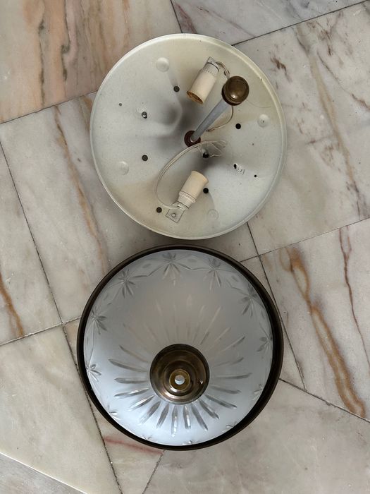 Candeeiro de tecto vidro