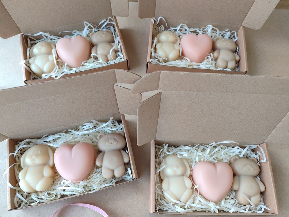 Дитяче натуральне мило “Ведмедик + Зайчик”