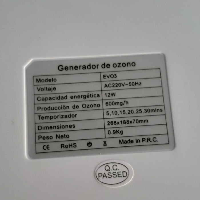 Gerador de Ozono Lufthous O3 Evo3 Novo na Caixa - Purifica Ar e Água