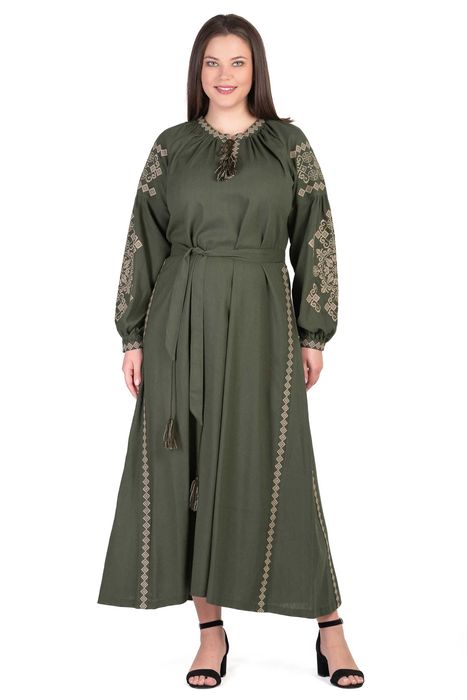 Лляна сукня вишиванка  "Злата"