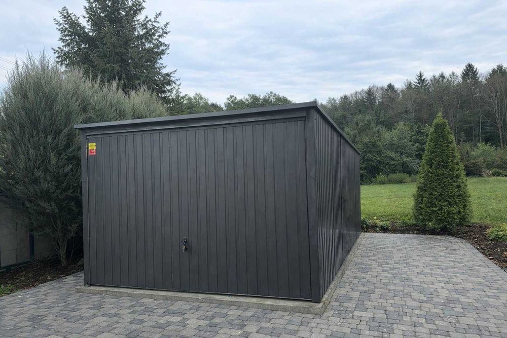Garaż Blaszany 3x5 Brama Podnoszona