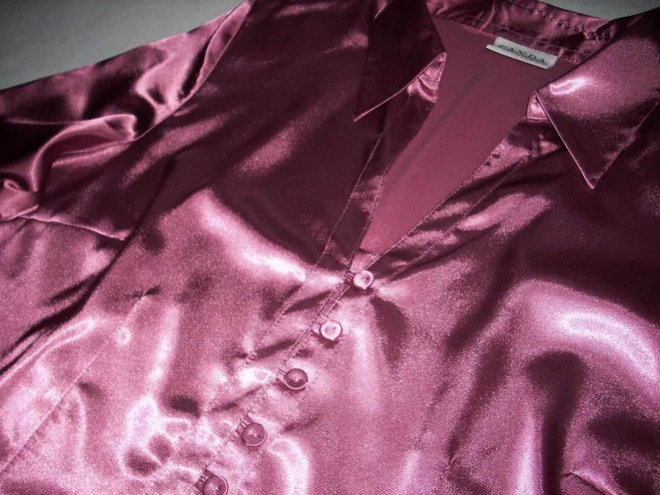 C&A  Koszula Bordowa Satynowa 38