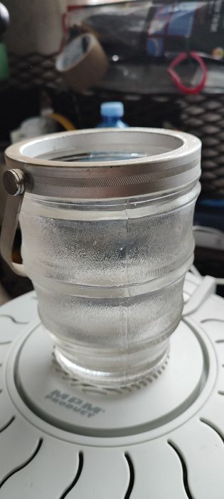 Szklany pojemnik, na owoce, ozdobny