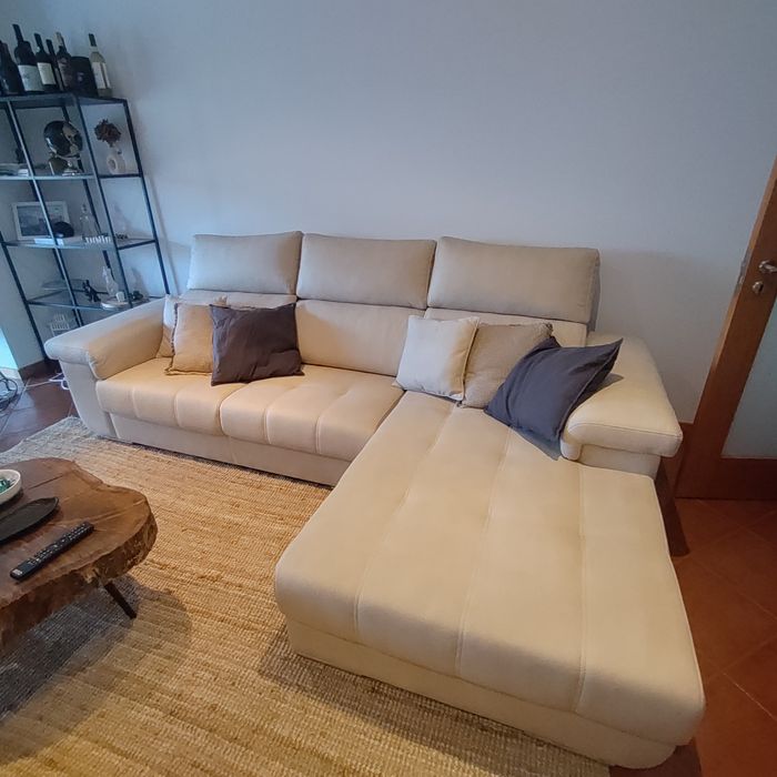 Sofá chaise longue camel