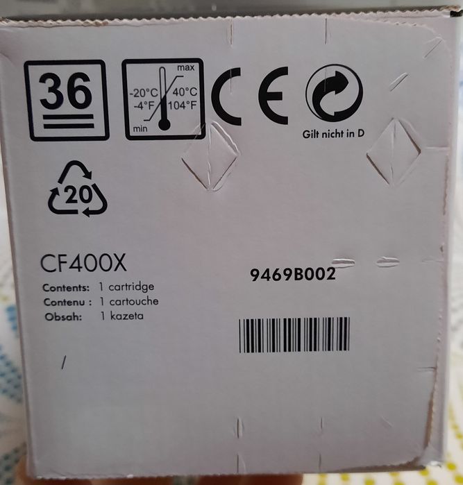 Toner HP laserjet preto original 201x