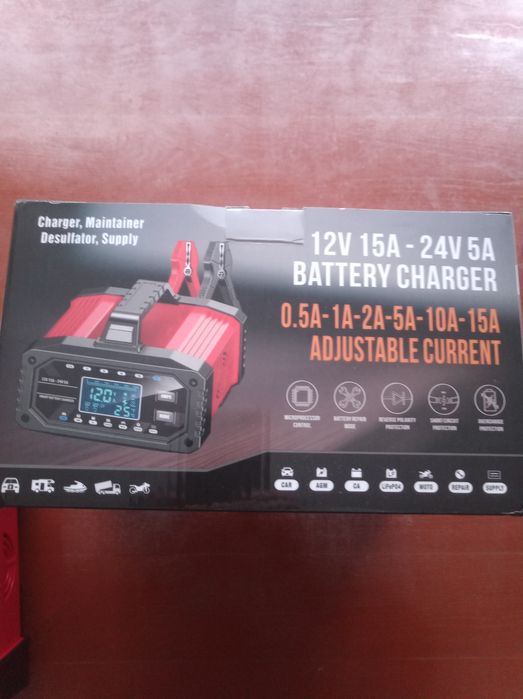 Автомобільний зарядний пристрій 15 ампер Foxsur