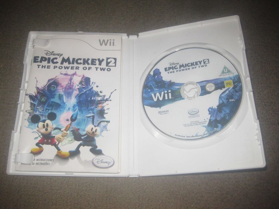 Jogo "Disney Epic Mickey 2: The Power Of Two" para a Nintendo Wii/Completo!