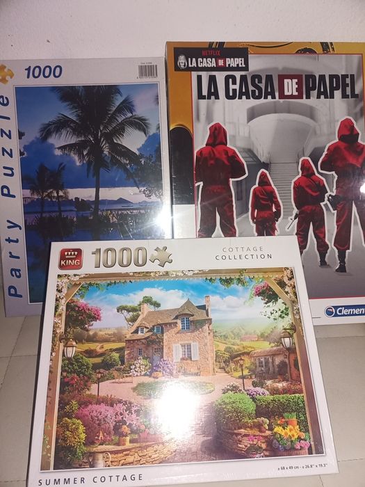 Puzzles 300, 500 ou 1000 peças Novos