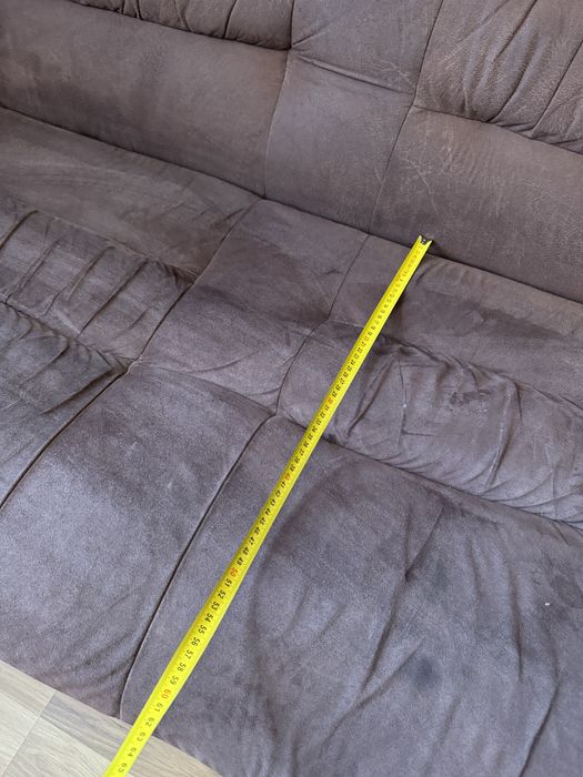 Wersalka rozkladana - beżowo czekoladowa