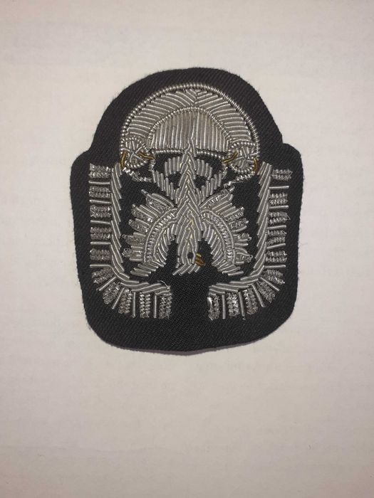 Orzełek haftowany bajorkiem -Wojska Lotnicze - LWP -czapka garnizonowa