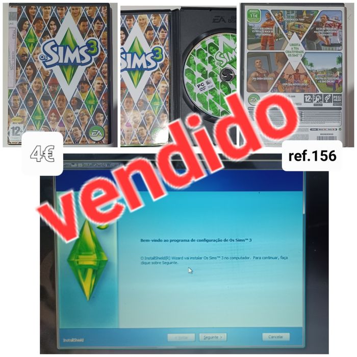 Jogo Sims e 5 expansões