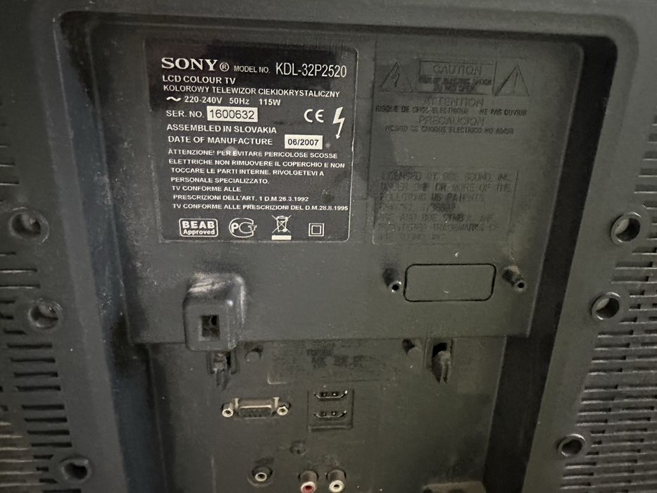 SONY Bravia KDL-32P2520