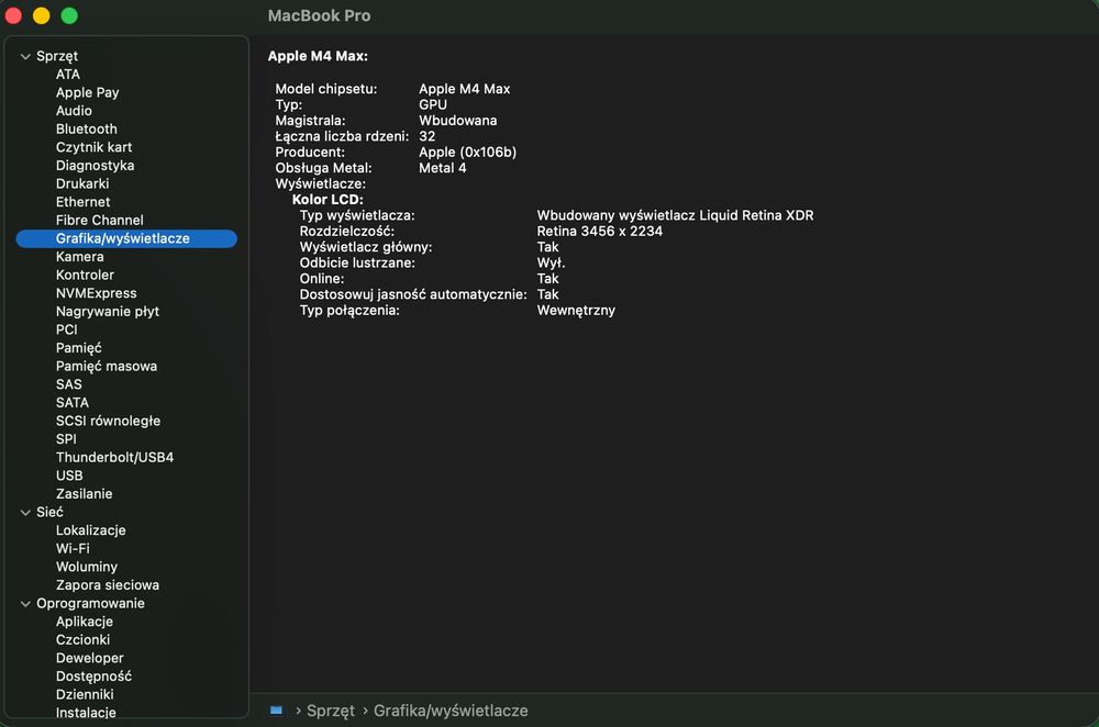 MacBook Pro 16 M4 Max 36GB  RAM 1TB SSD