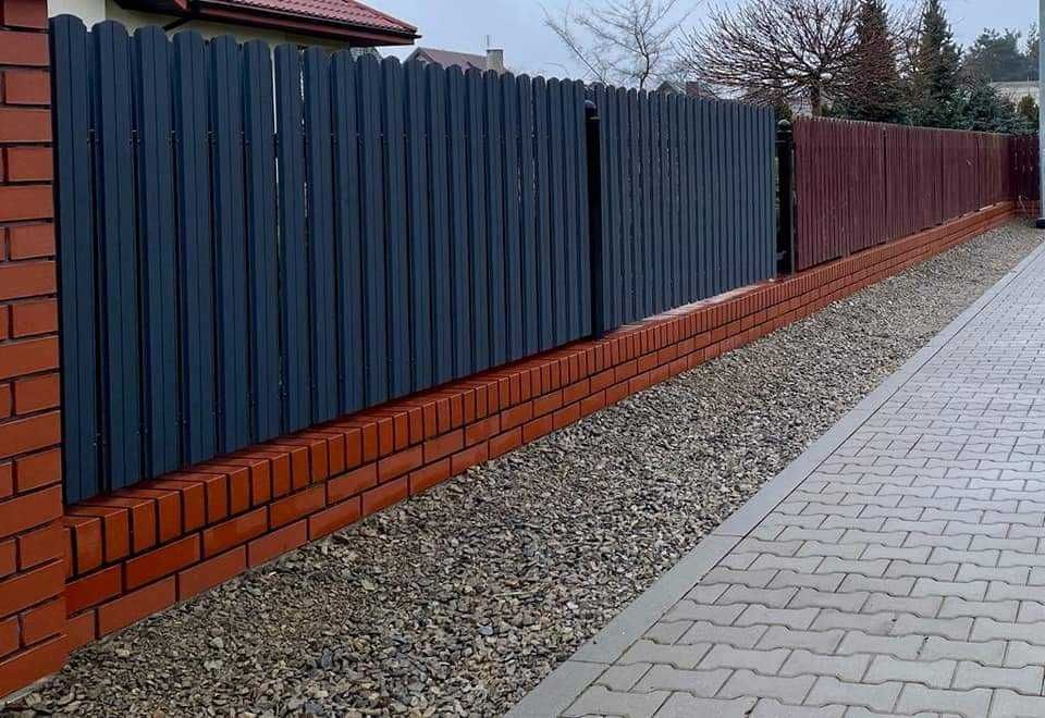 Sztachetki metalowe, sztachety, siatka, panel, ogrodzenie, płot