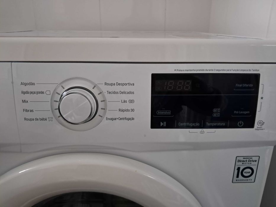 Máquina de Lavar Roupa LG Inverter Direct Drive – 8 kg | Classe A+++